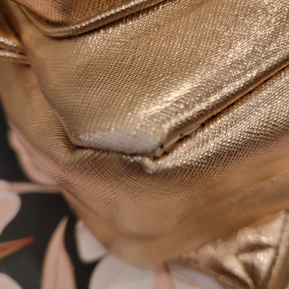 Luv Betsey Johnson Kitty Rose Gold Backpack with Cat Jewel Face - Picture 5 of 11